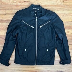DIESEL men’s black motorcycle jacket size small